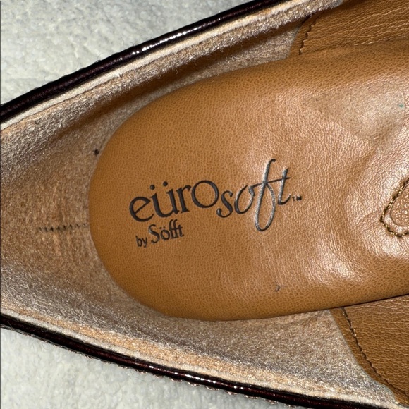 Eurosoft Heels Patent Leather Brown Mary Jane style Women’s 8M - Picture 6 of 9